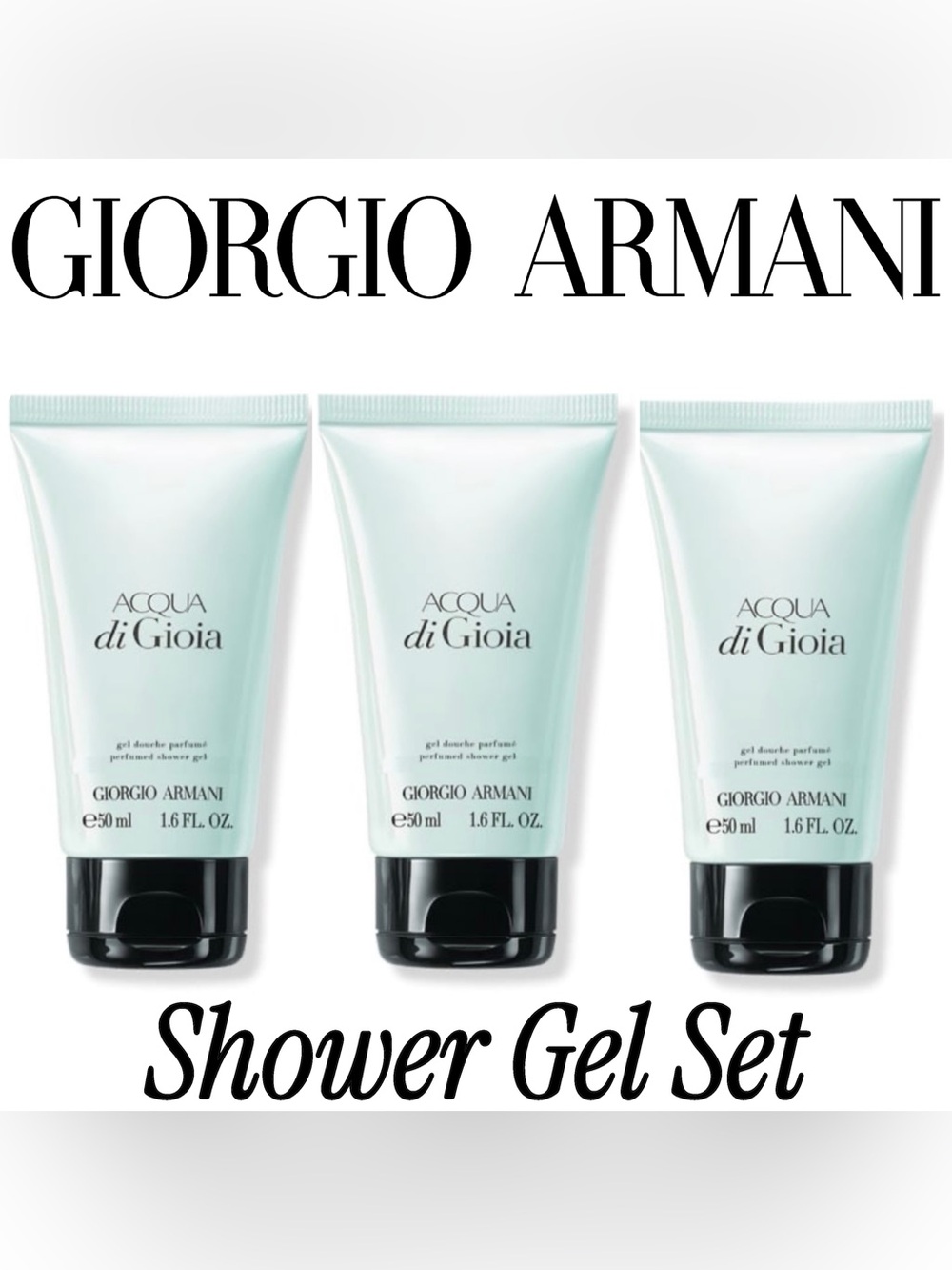NEW 1.7oz Giorgio Armani Acqua di Gioia Eau de Parfum Shower Gel